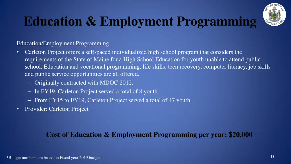 education employment programming