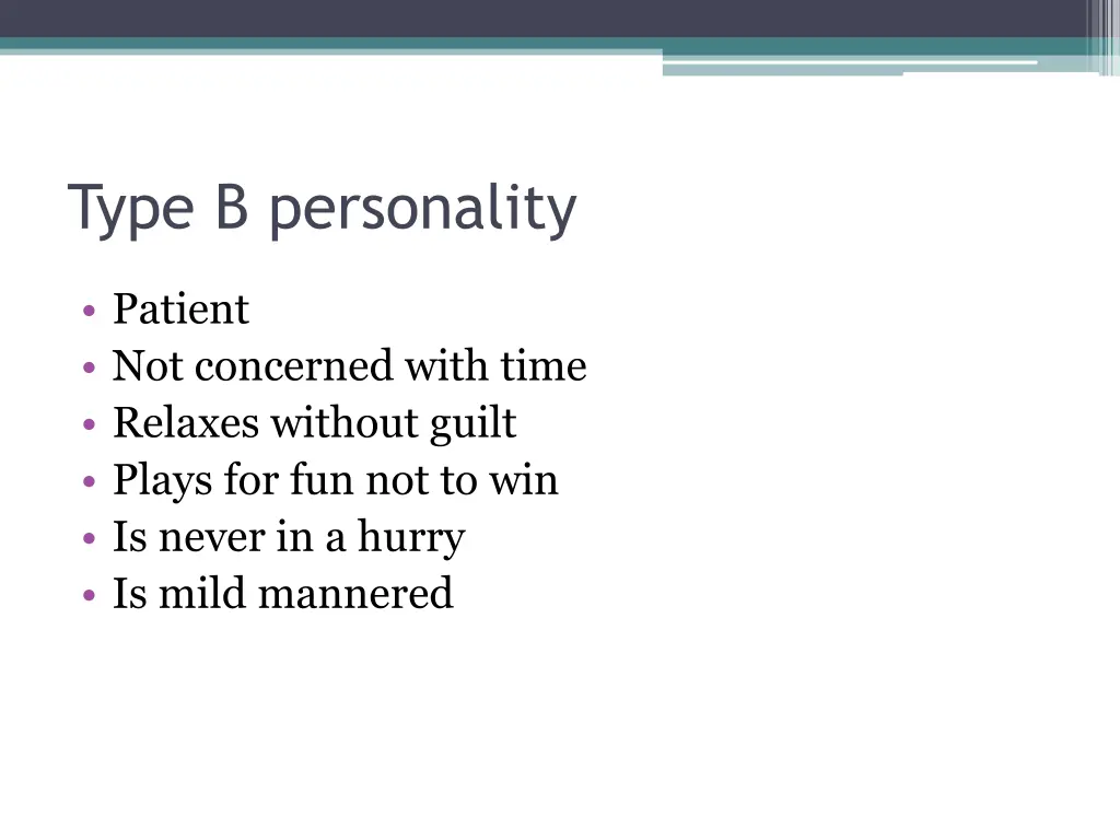 type b personality
