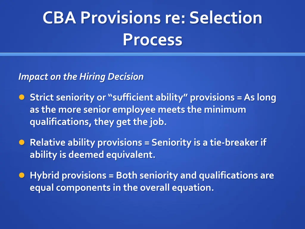 cba provisions re selection process 1