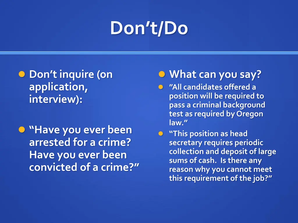 don t do 3