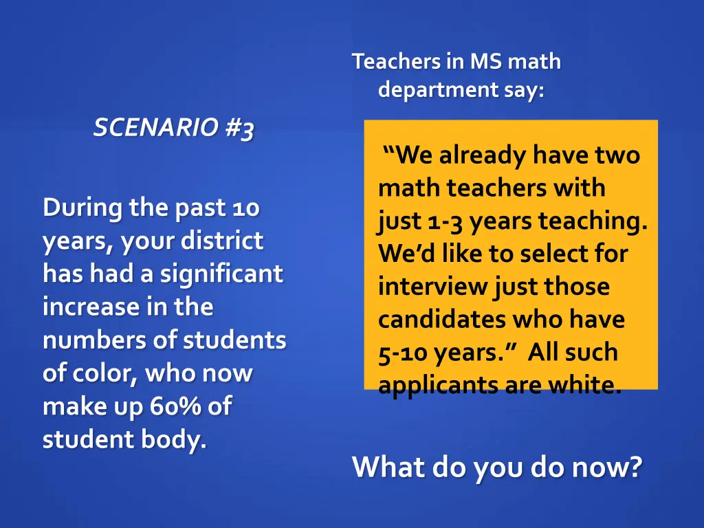 teachers in ms math department say