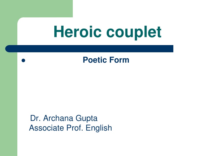 heroic couplet