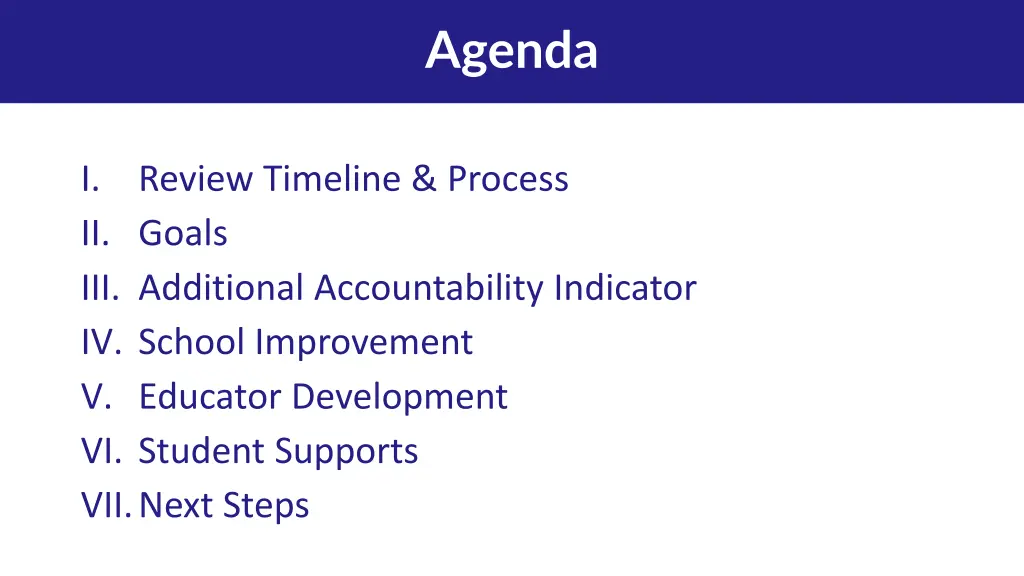 agenda