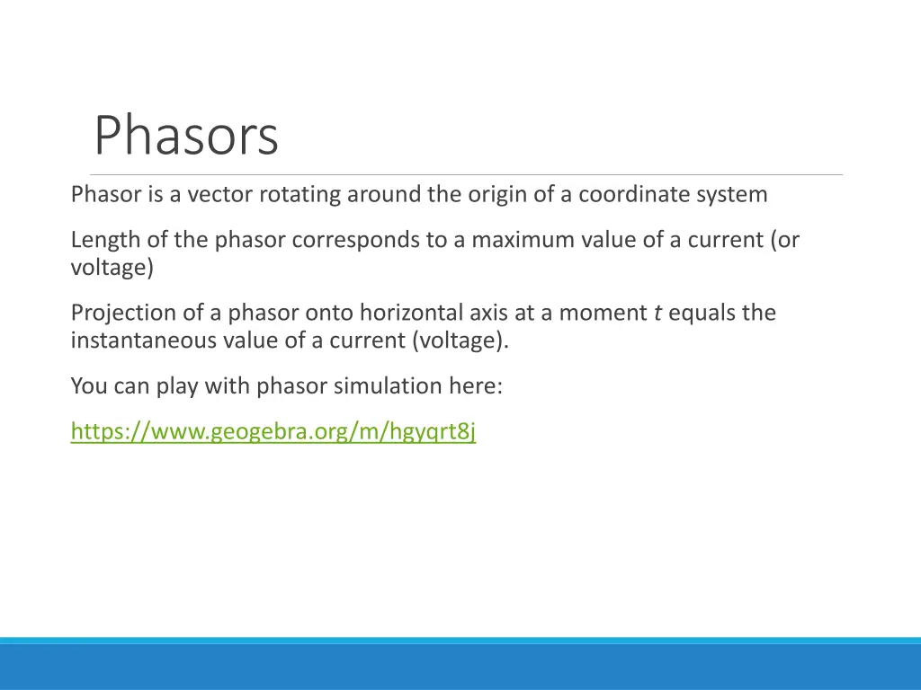 phasors