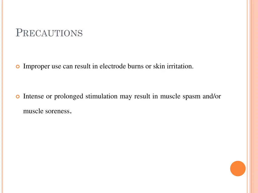 p recautions