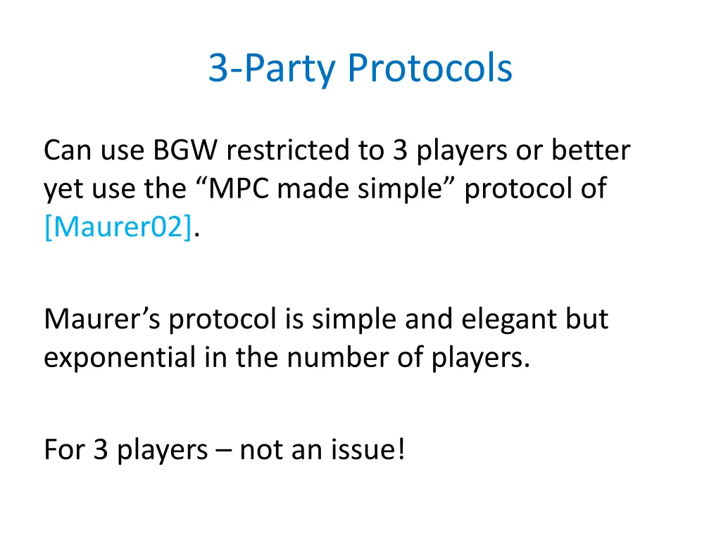 3 party protocols
