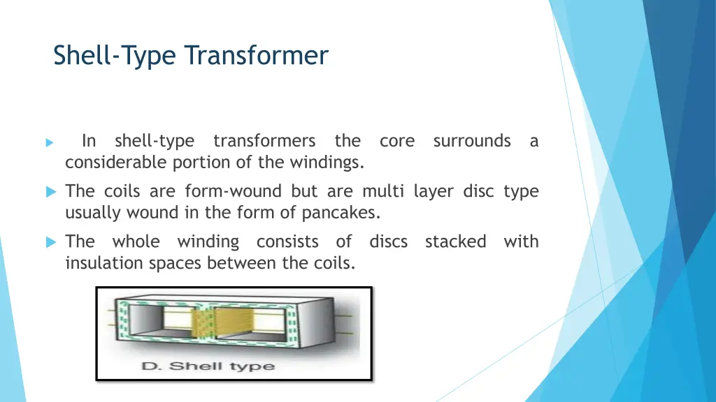 shell type transformer