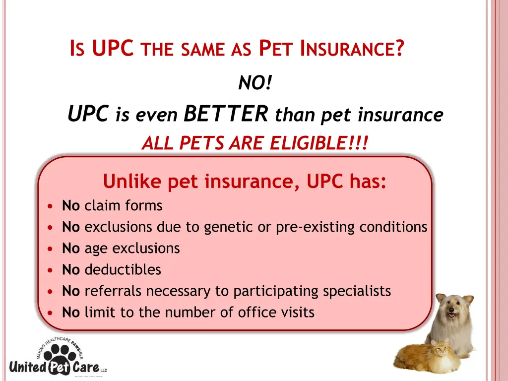 i s upc the same as p et i nsurance