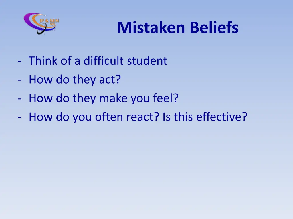 mistaken beliefs