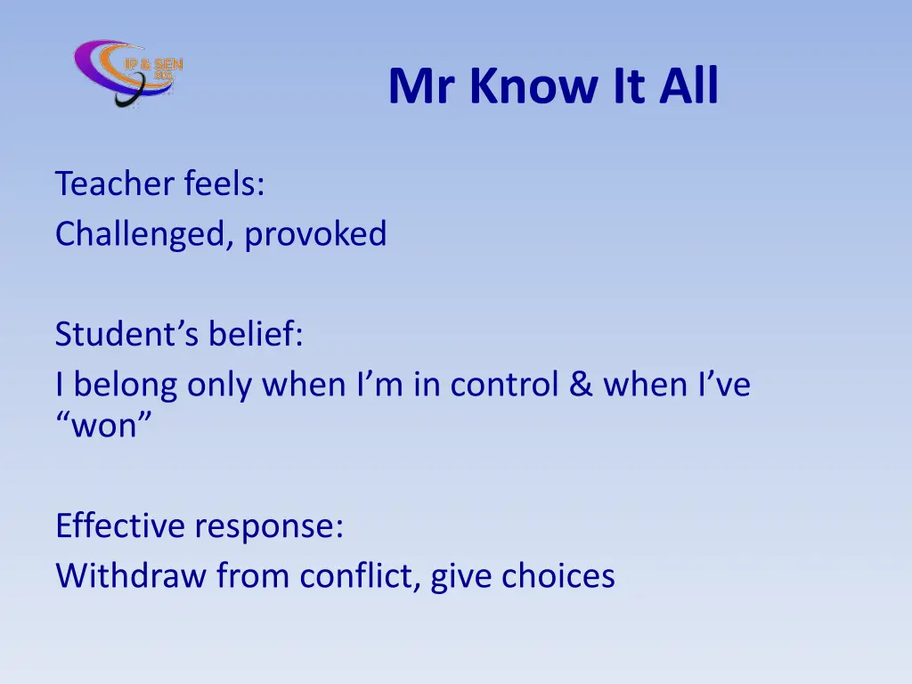 mr know it all