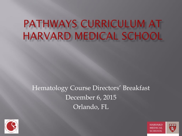 hematology course directors breakfast december