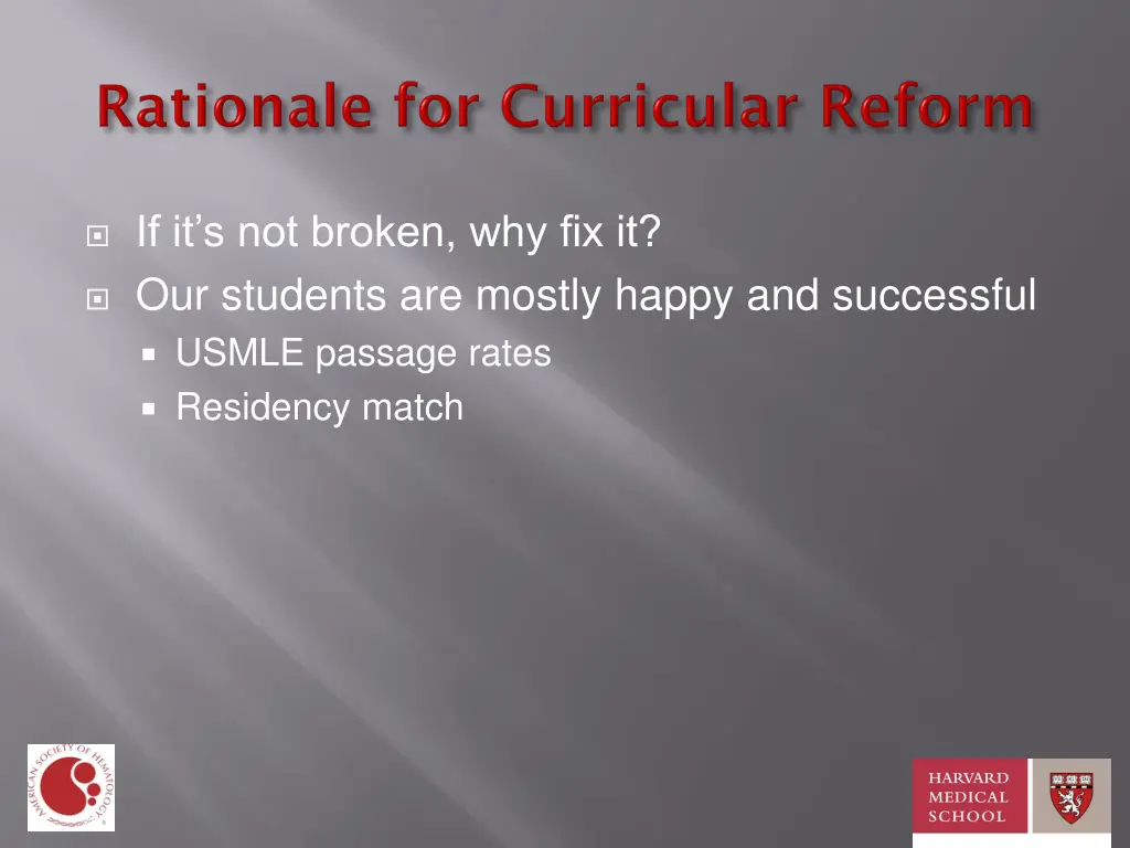 if it s not broken why fix it our students