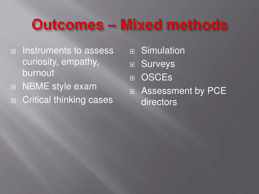 instruments to assess curiosity empathy burnout