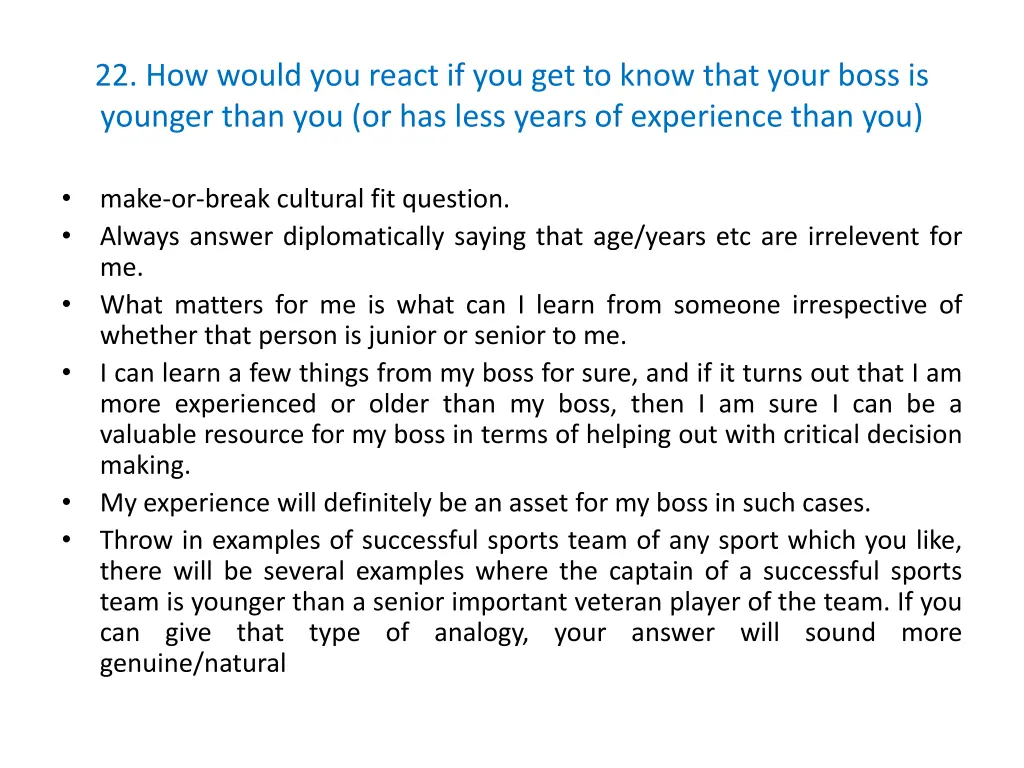 22 how would you react if you get to know that