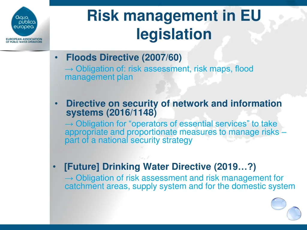 risk management in eu legislation