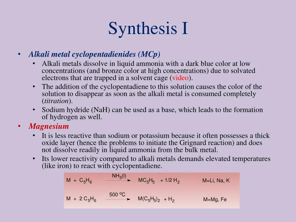 synthesis i
