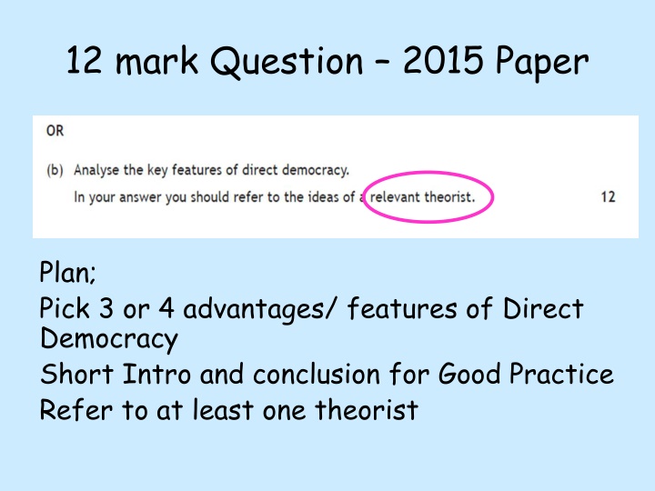 12 mark question 2015 paper