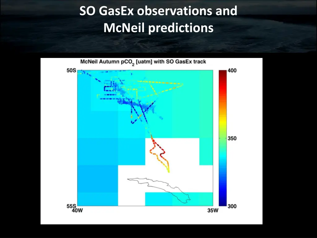 so gasex observations and mcneil predictions