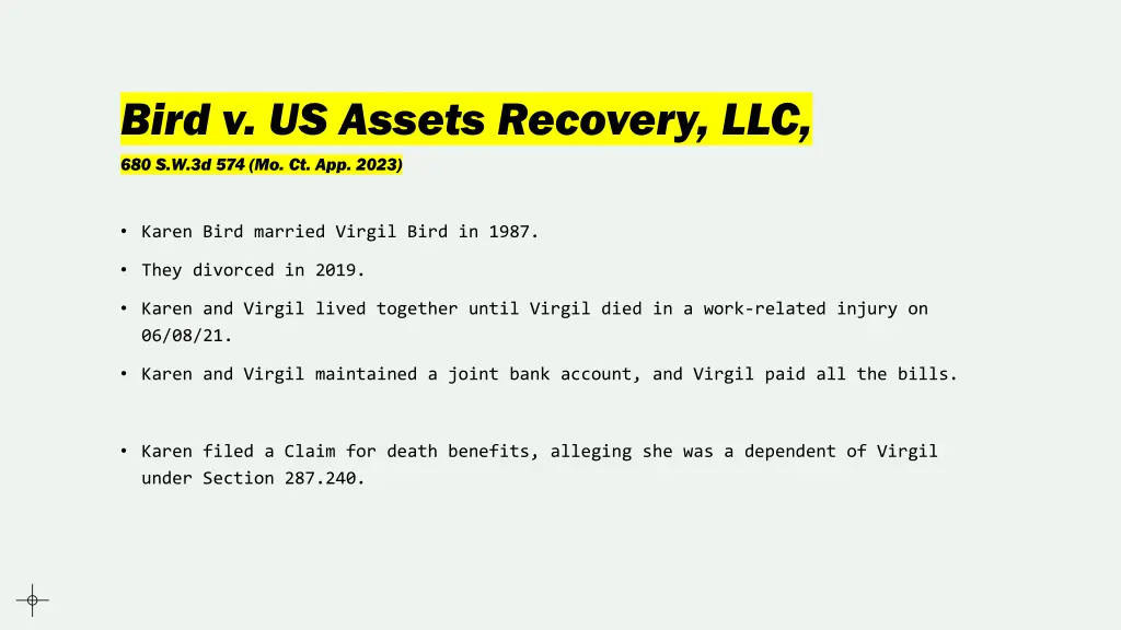 bird v us assets recovery llc 1