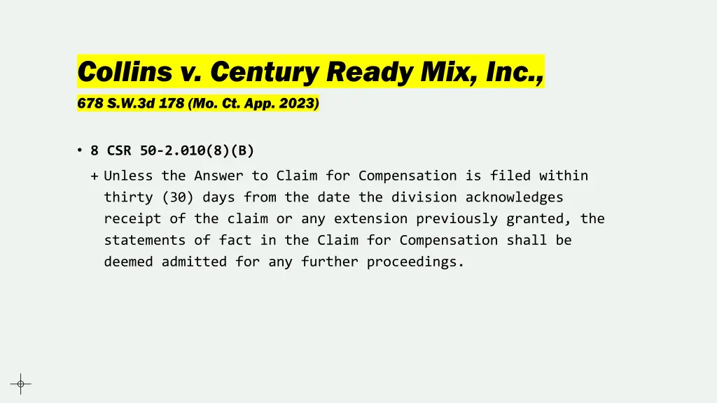 collins v century ready