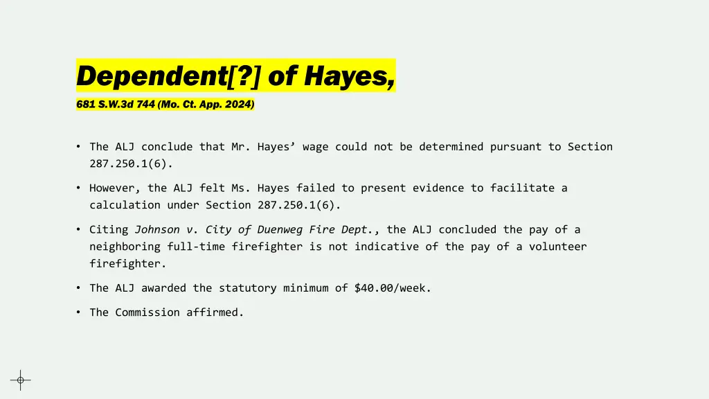 dependent of hayes 2