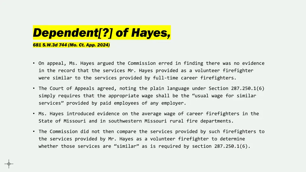 dependent of hayes 3