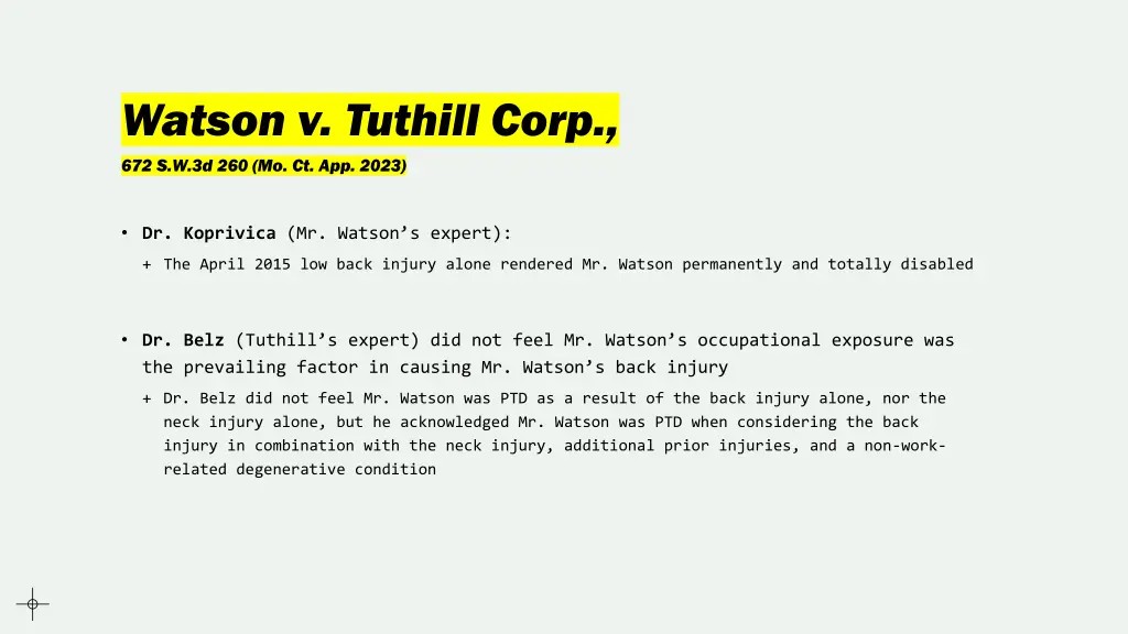 watson v tuthill corp 1