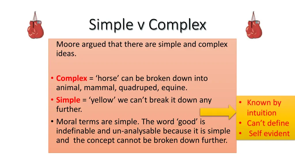 simple v complex
