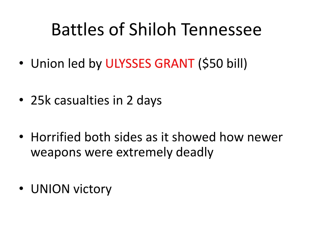 battles of shiloh tennessee