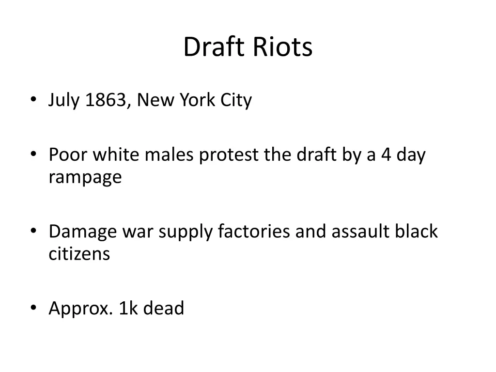 draft riots