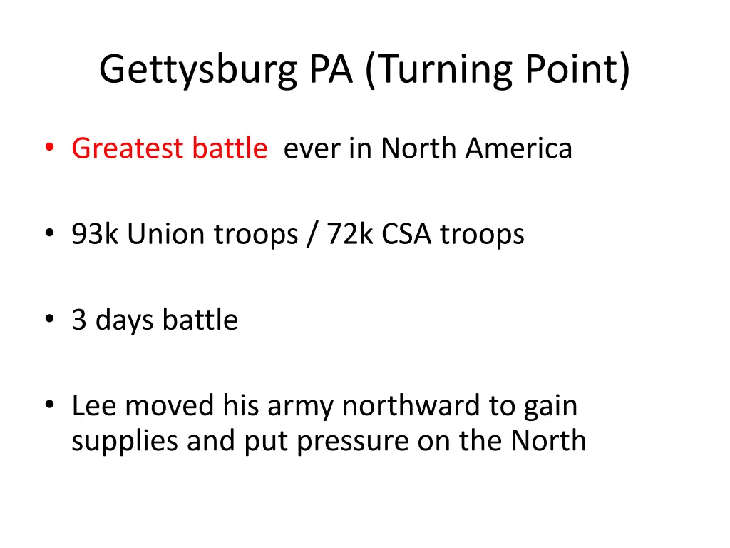 gettysburg pa turning point