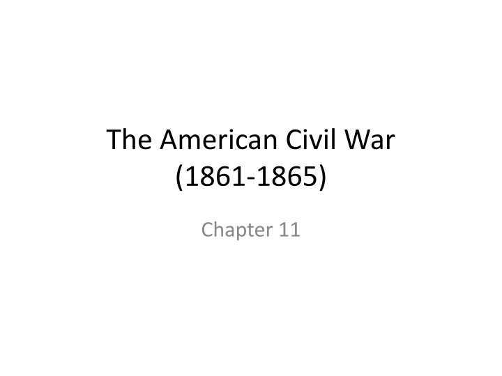the american civil war 1861 1865