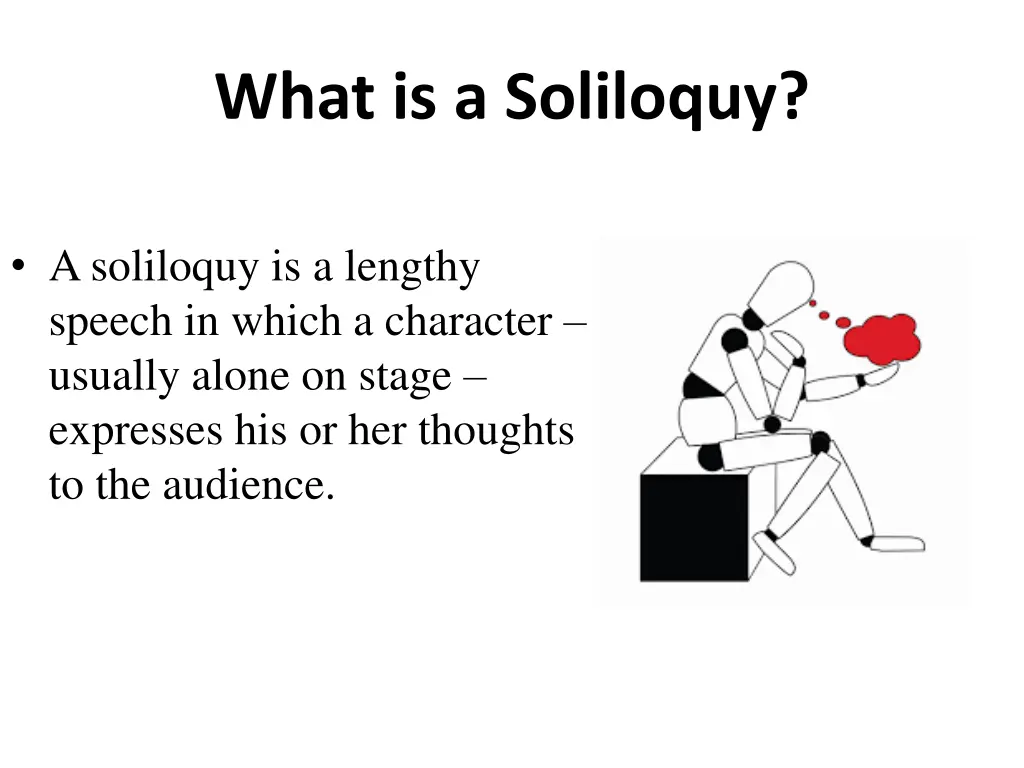 what is a soliloquy