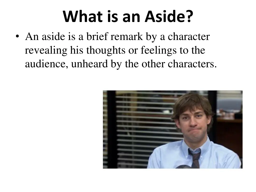 what is an aside an aside is a brief remark