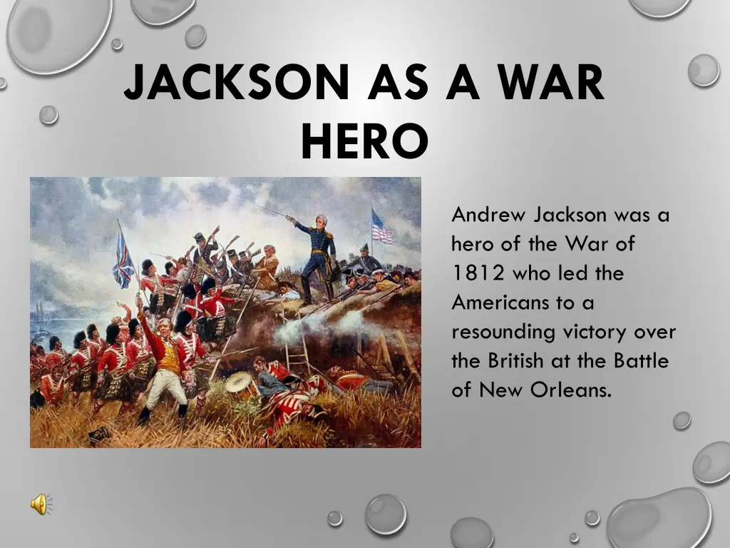 jackson as a war hero