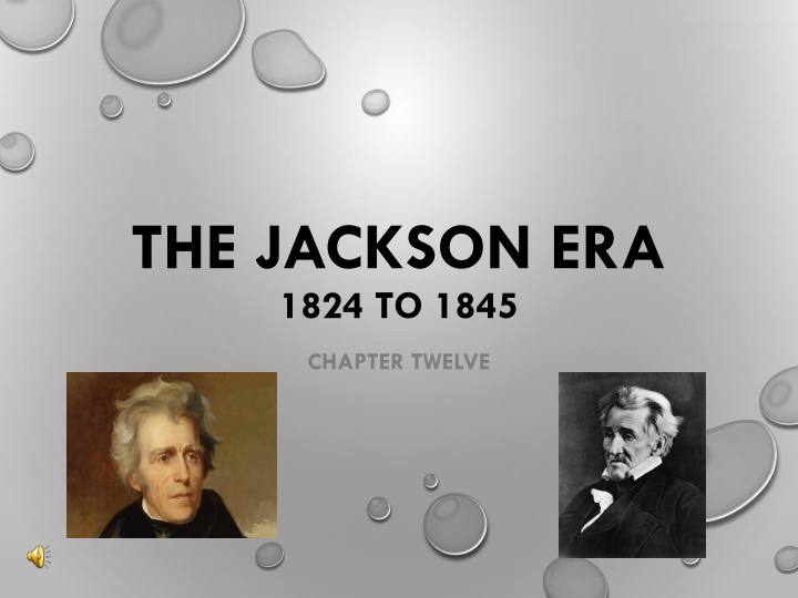 the jackson era 1824 to 1845