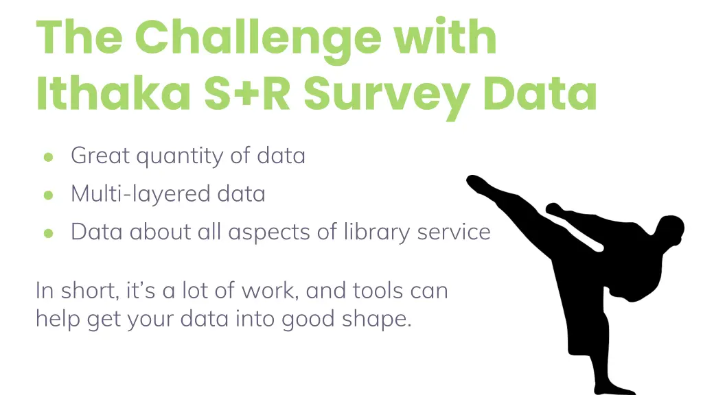 the challenge with ithaka s r survey data