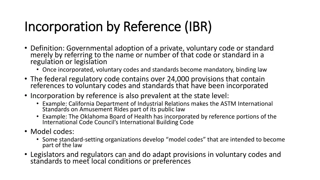 incorporation by reference ibr incorporation