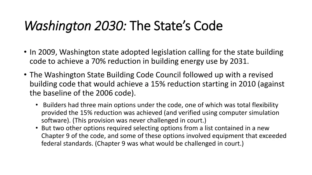 washington 2030 washington 2030 the state s code