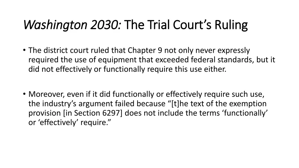 washington 2030 washington 2030 the trial court