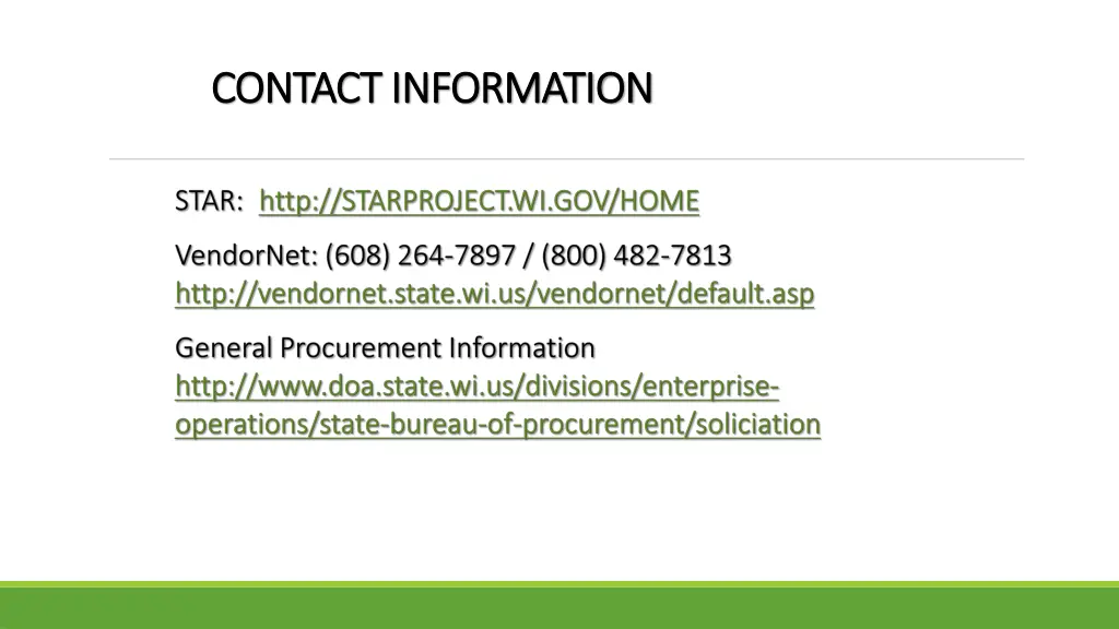 contact information contact information