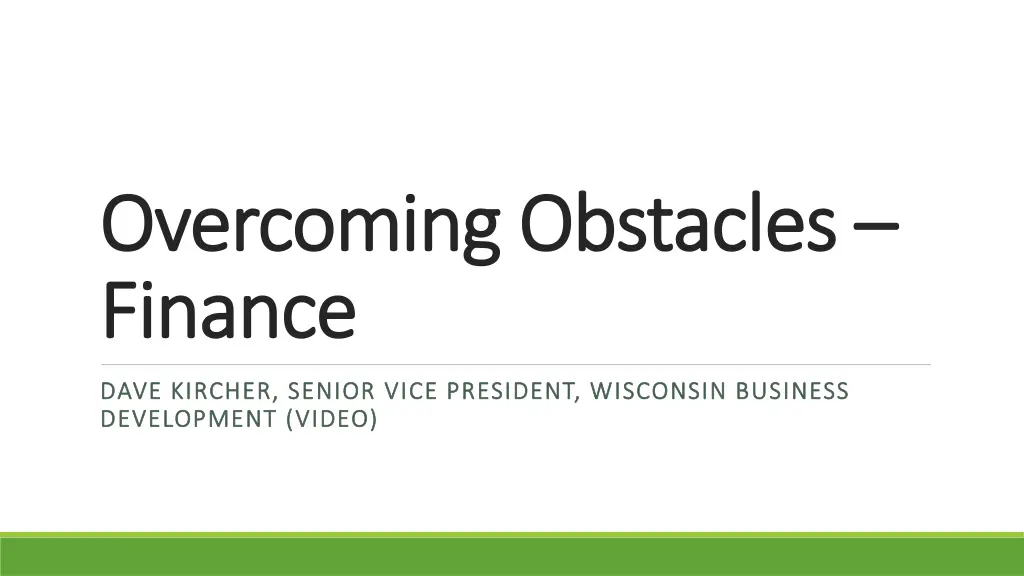 overcoming obstacles overcoming obstacles finance