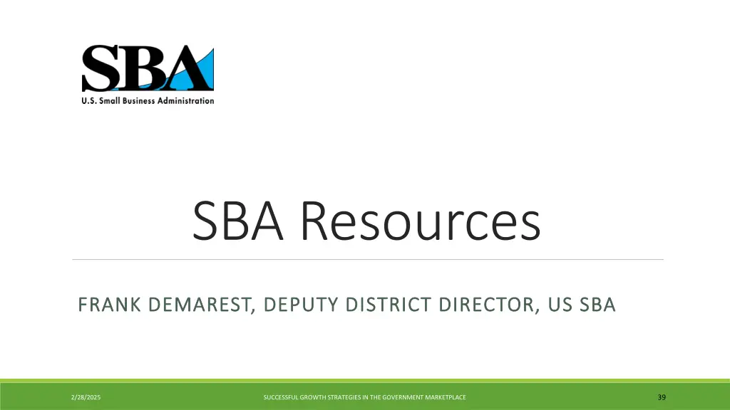sba resources
