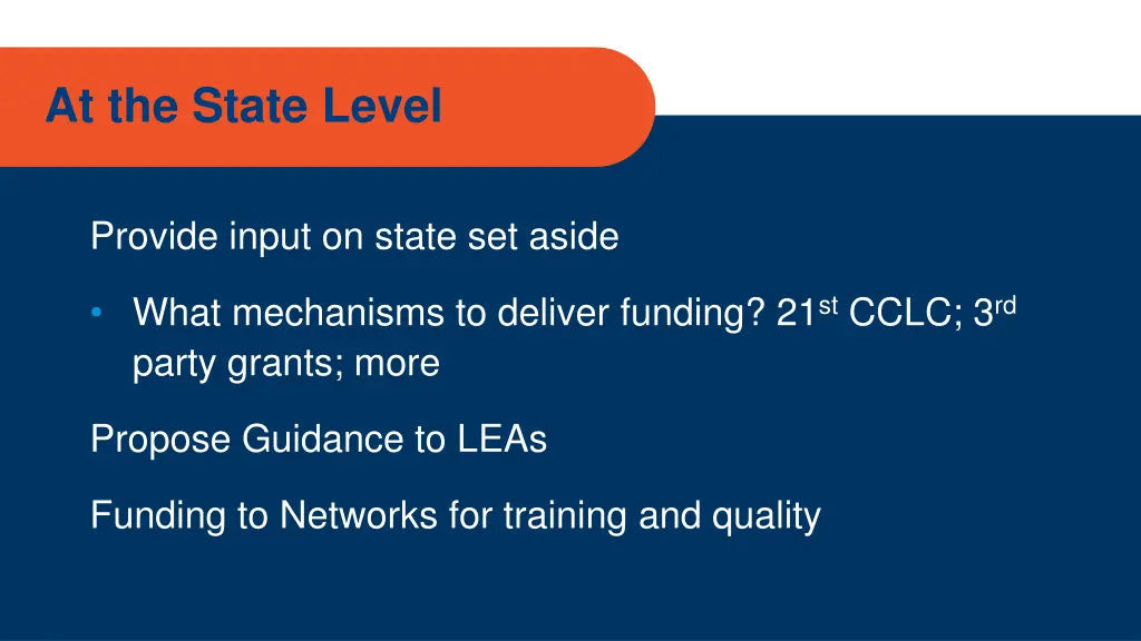 at the state level
