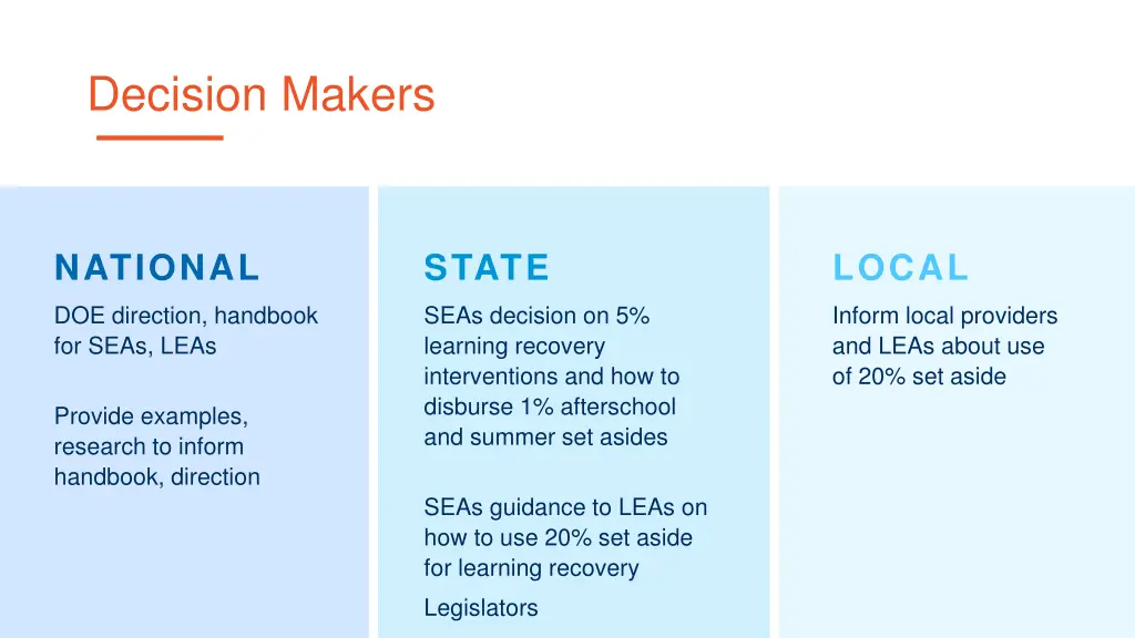 decision makers