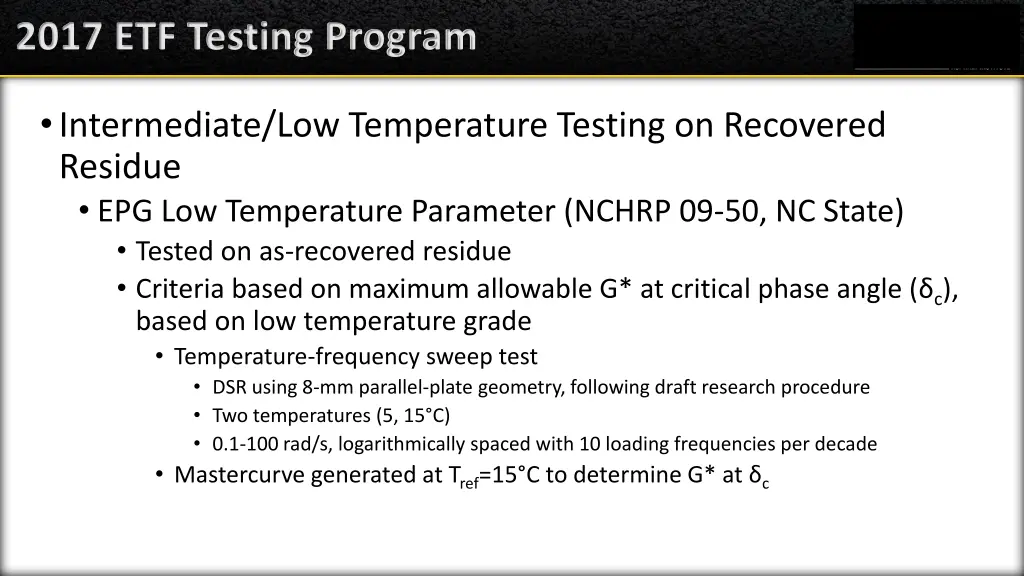 2017 etf testing program 2