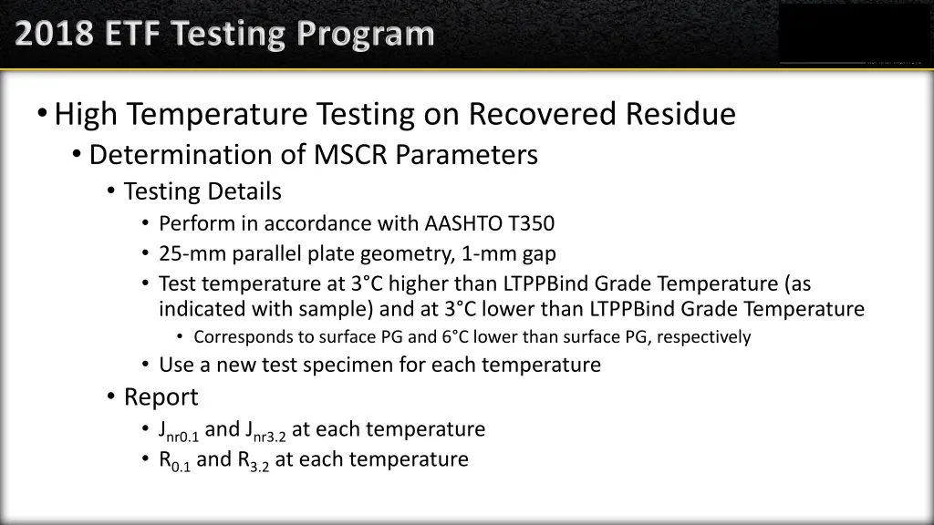 2018 etf testing program 1