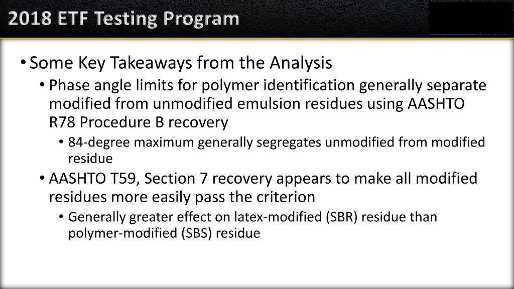 2018 etf testing program 4