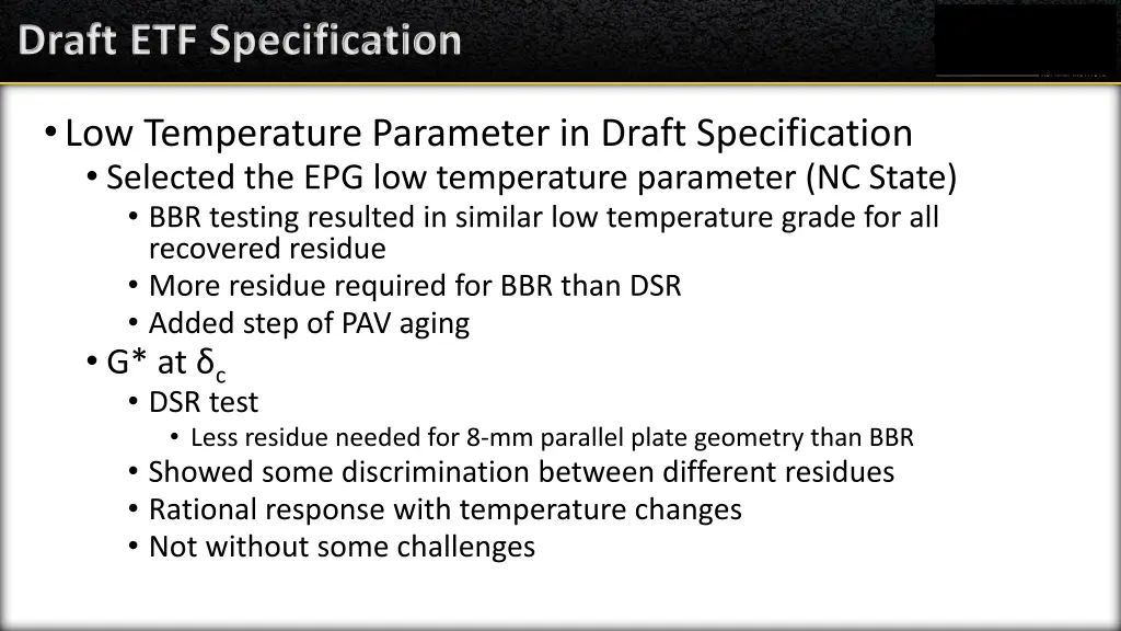 draft etf specification 1