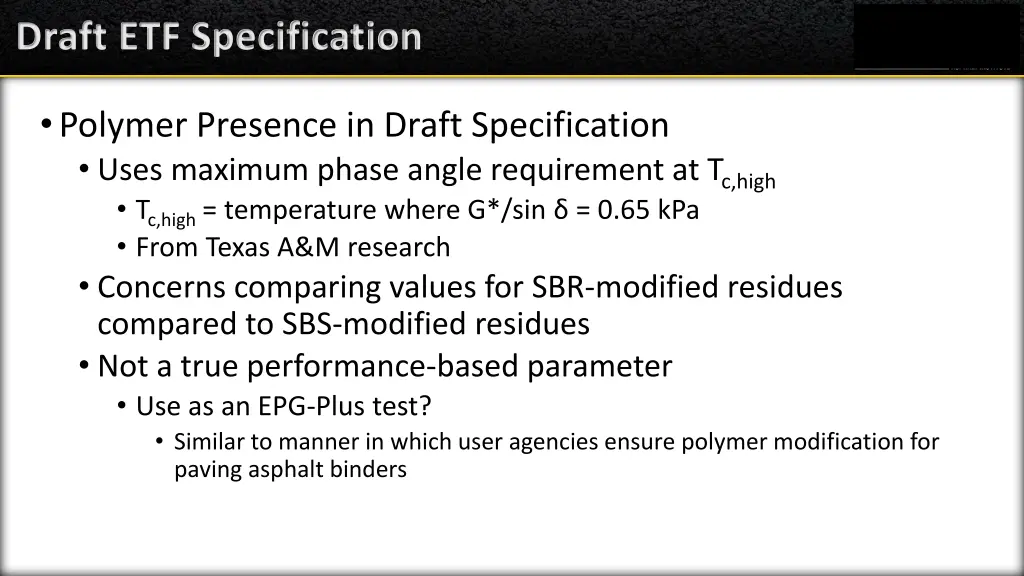draft etf specification 2